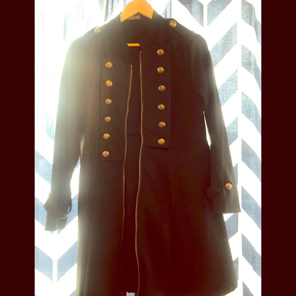 Long black light jacket